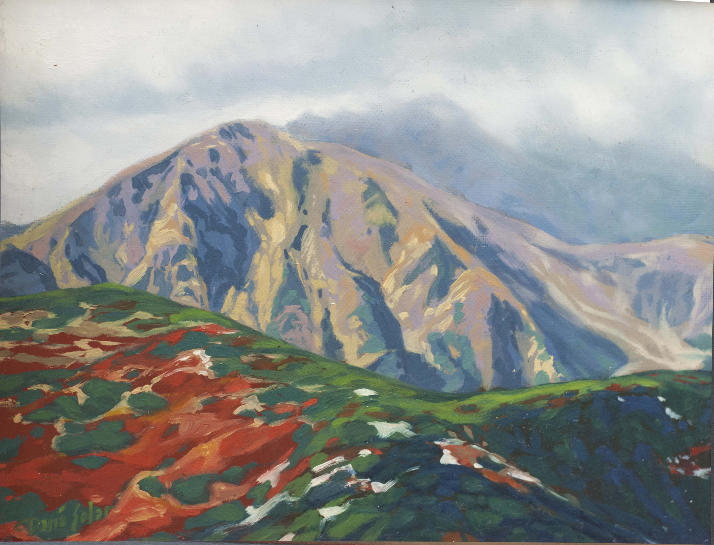 Mountain of Colour by Daria Solar oil on canvas