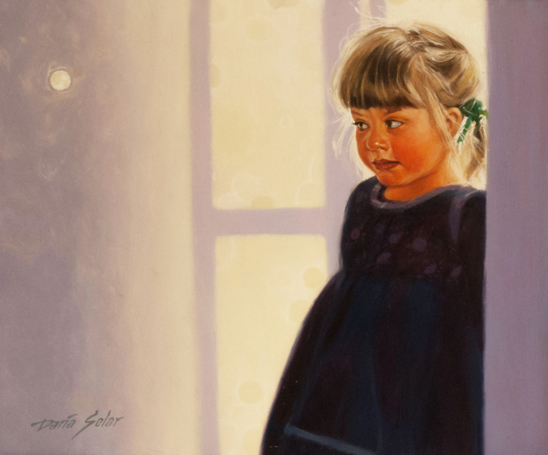 Mia-and-the-Spheres oil on canvas 40x50 2017 Daria Solar